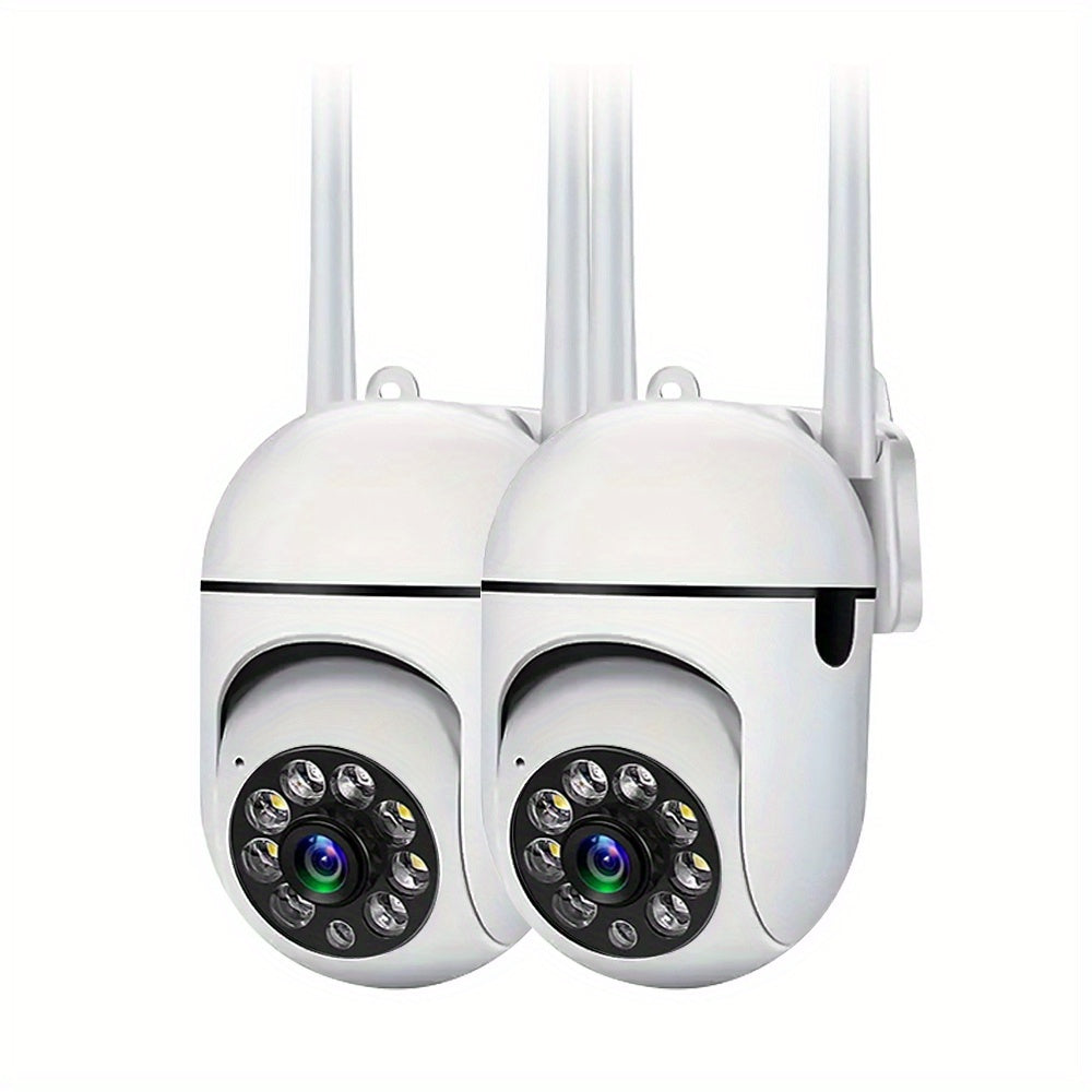 1/2/3/4pcs Outdoor Wireless IP Video Surveillance Camera, 1080P 2.4G WiFi Security Protection Monitor, Night Vision, APP Remote