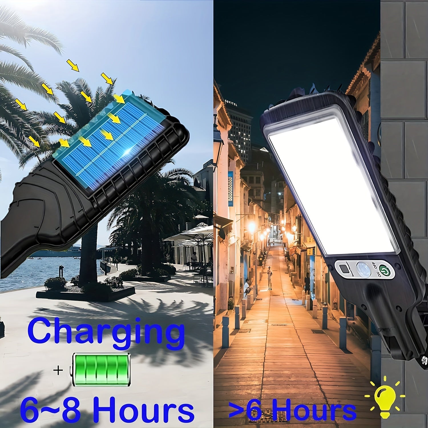 2pcs Outdoor Solar Lights - 108 COB Solar Wall Lights - 3 Lighting Modes Motion Sensor Light For Garden Wall Patio Path Lighting