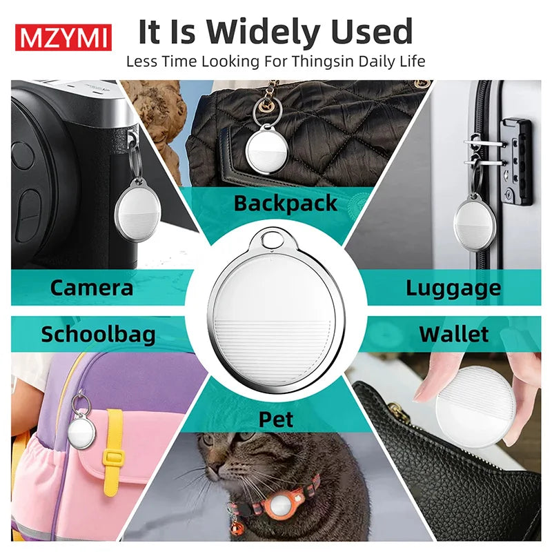 Smart Key Finder Locator GPS Tracking Device Bluetooth Anti-Lost Tag Alarm Reminder Work With Apple Find My For Pets