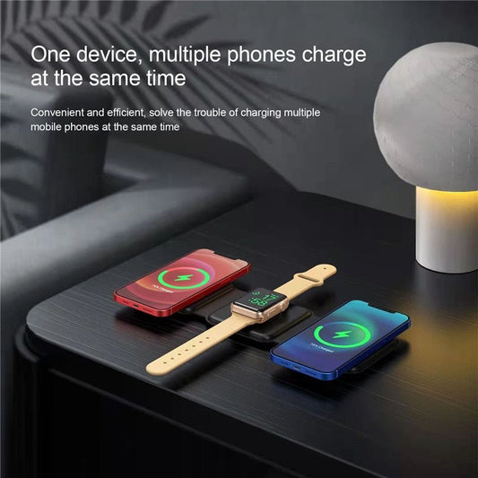 3 in 1 Folding Wireless Charging Station - Beri Collection 