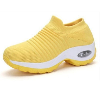 YISHEN Women Tennis Shoes Sports Sneakers Cushion 5CM Platform Elastic Casual Shoes For Women Breathable Sock Walk Wedge Shoes - Beri Collection Beri and sons